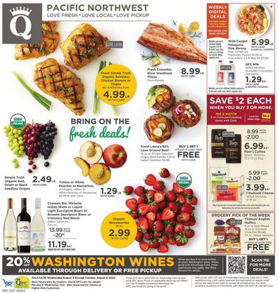 QFC (WA) Weekly Ad Flyer August 2 to August 9