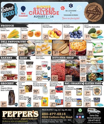 Pepper's Foods Flyer August 2 to 8