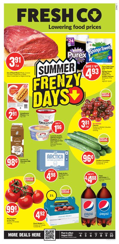 FreshCo (West) Flyer August 4 to 10
