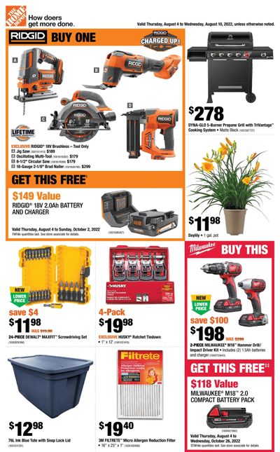 Home Depot (Atlantic) Flyer August 4 to 10
