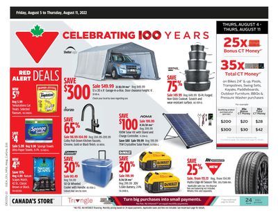 Canadian Tire (ON) Flyer August 5 to 11