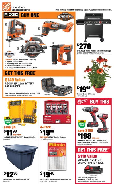 Home Depot (BC) Flyer August 4 to 10