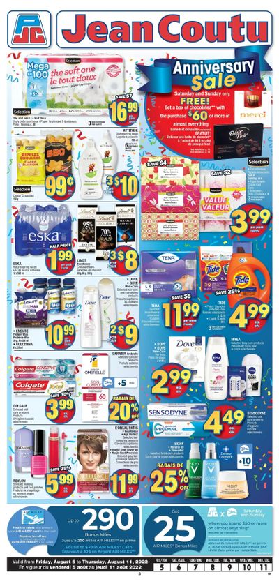Jean Coutu (ON) Flyer August 5 to 11
