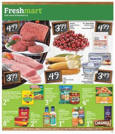 Freshmart (ON) Flyer August 4 to 10