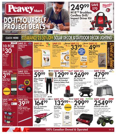 Peavey Mart Flyer August 5 to 11