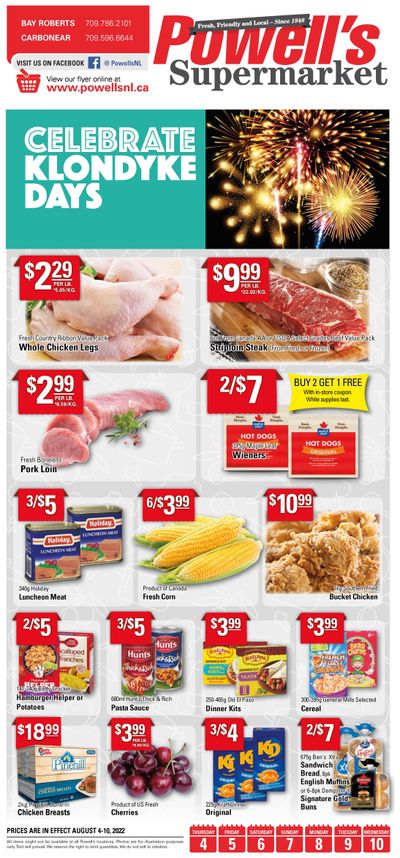 Powell's Supermarket Flyer August 4 to 10