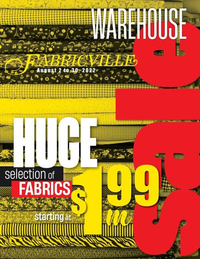 Fabricville Flyer August 2 to 30