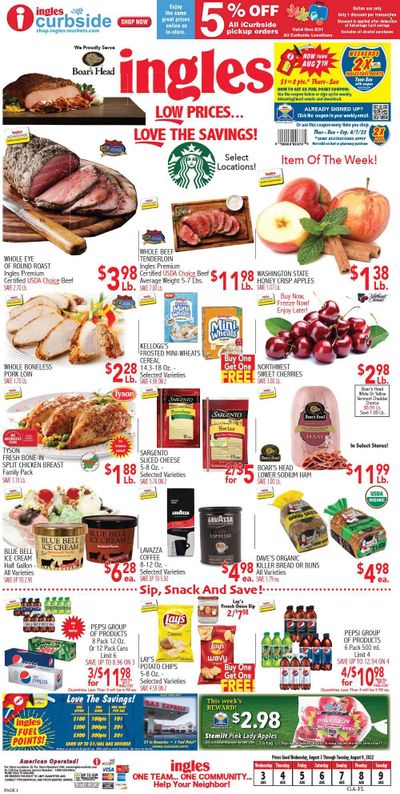 Ingles (GA, NC, SC, TN) Weekly Ad Flyer Specials August 3 to August 9, 2022