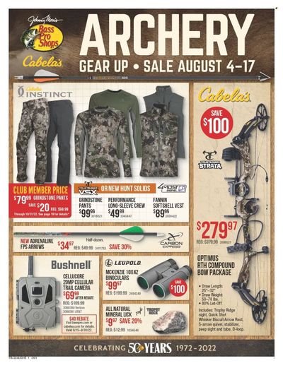 Bass Pro Shops Weekly Ad Flyer Specials August 4 to August 17, 2022