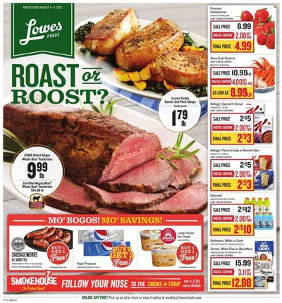 Lowes Foods (NC, SC) Weekly Ad Flyer Specials August 3 to August 9, 2022