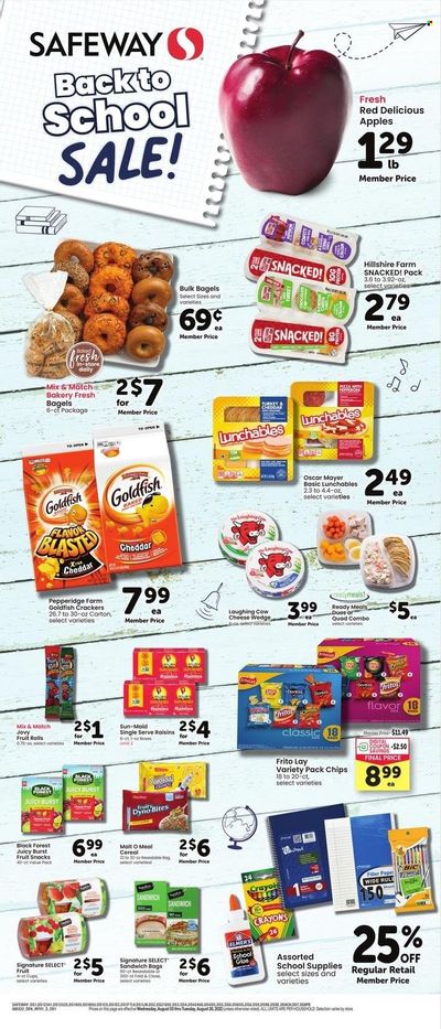 Safeway (SD) Weekly Ad Flyer Specials August 3 to August 30, 2022