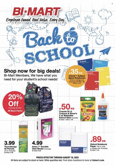 Bi-Mart (ID, OR, WA) Weekly Ad Flyer Specials August 3 to August 16, 2022