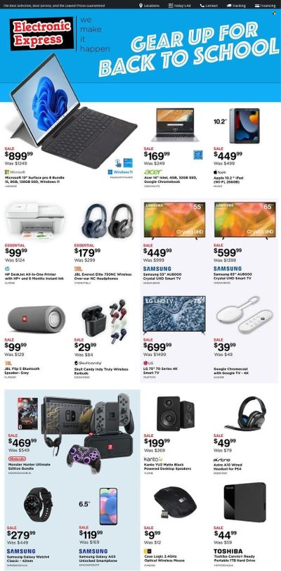 Electronic Express (AL, TN) Weekly Ad Flyer August 3 to August 10