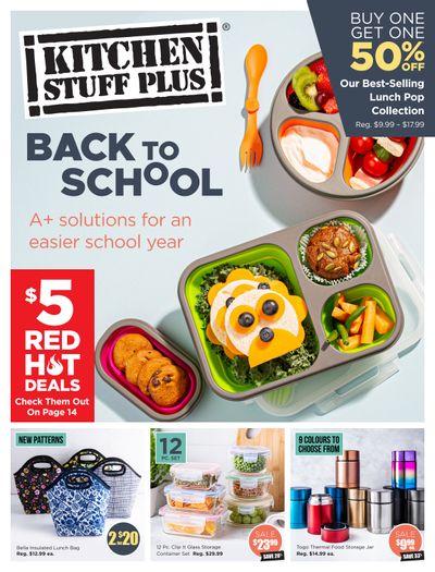Kitchen Stuff Plus Back to School Flyer August 4 to 14
