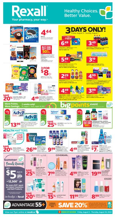 Rexall (ON) Flyer August 5 to 11