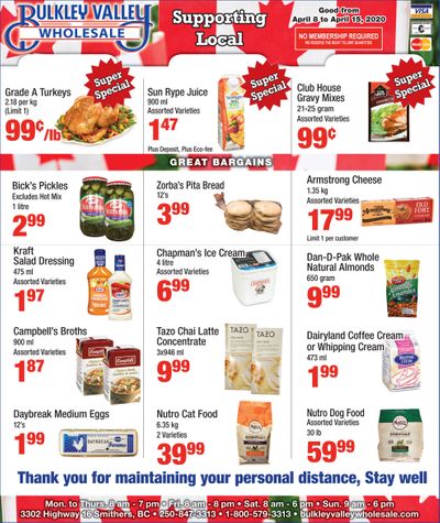 Bulkley Valley Wholesale Flyer April 8 to 15