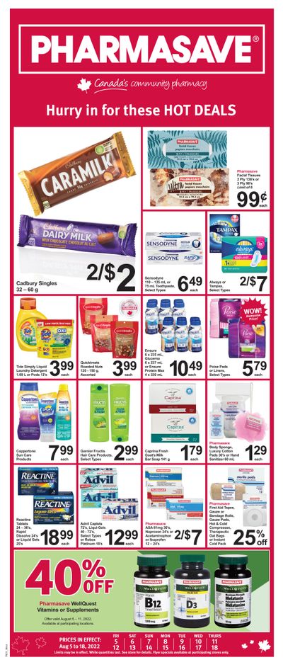 Pharmasave (West) Flyer August 5 to 18