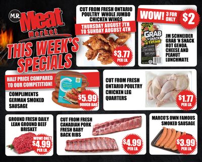 M.R. Meat Market Flyer August 4 to 11