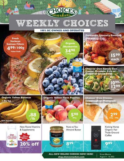 Choices Market Flyer August 4 to 10