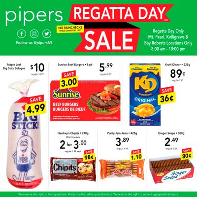 Pipers Superstore Flyer August 4 to 10