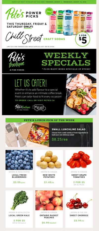 Pete's Fine Foods Flyer August 4 to 10