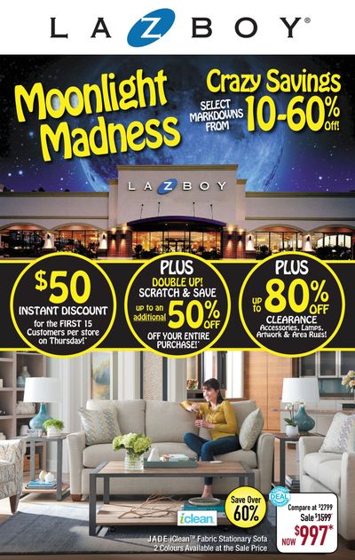 La-Z-Boy (GTA) Moonlight Madness Flyer October 24 to 27