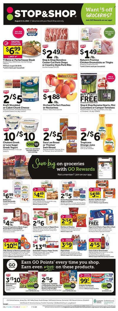 Stop & Shop (NJ) Weekly Ad Flyer August 4 to August 11