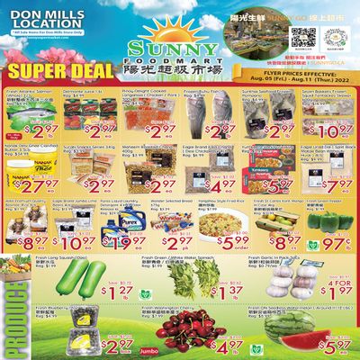 Sunny Foodmart (Don Mills) Flyer August 5 to 11