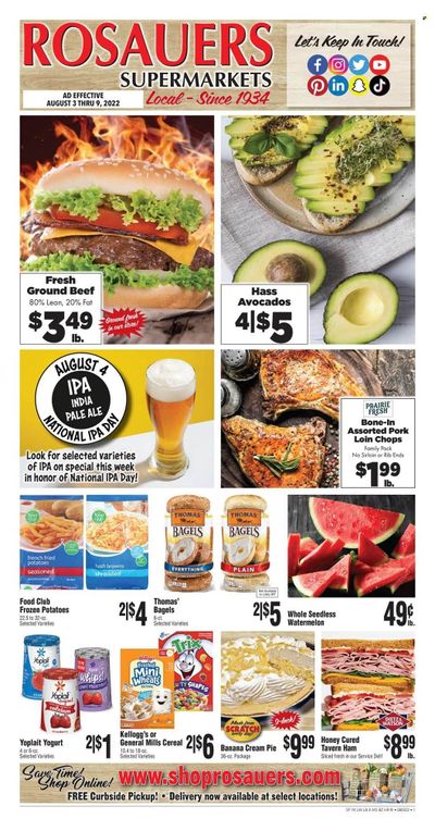 Rosauers (ID, MT, OR, WA) Weekly Ad Flyer August 4 to August 11