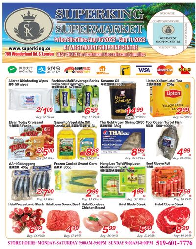 Superking Supermarket (London) Flyer August 5 to 11