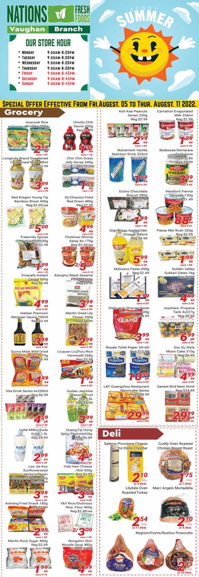 Nations Fresh Foods (Vaughan) Flyer August 5 to 11