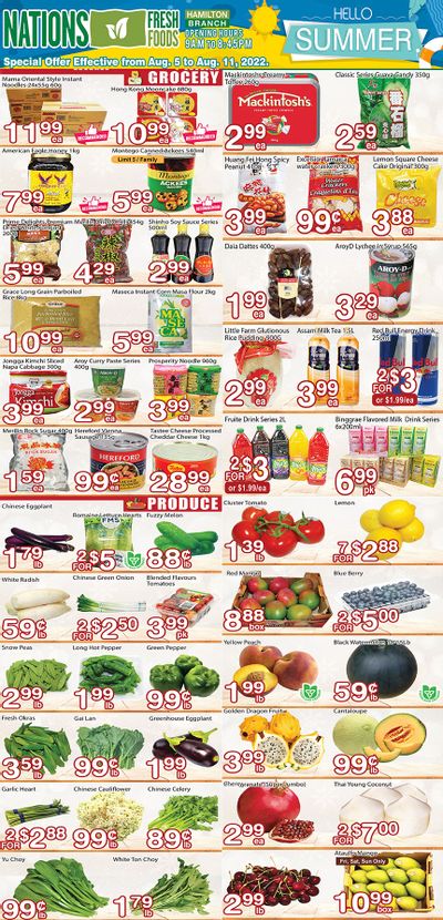Nations Fresh Foods (Hamilton) Flyer August 5 to 11