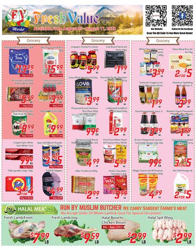 Fresh Value Flyer August 5 to 11