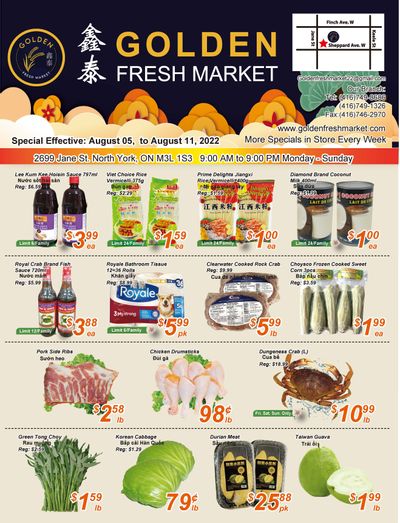 Golden Fresh Market Flyer August 5 to 11