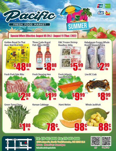 Pacific Fresh Food Market (North York) Flyer August 5 to 11