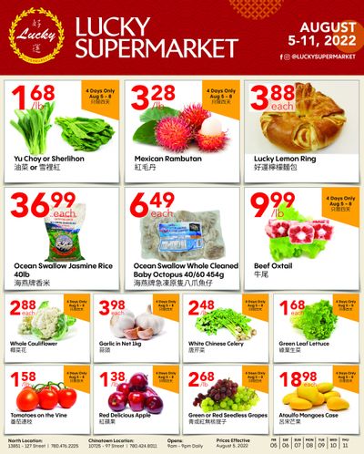 Lucky Supermarket (Edmonton) Flyer August 5 to 11 Lucky Supermarket (Edmonton) Flyer August 5 to 11