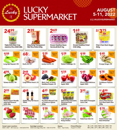 Lucky Supermarket (Calgary) Flyer August 5 to 11
