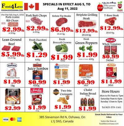 Food 4 Less (Oshawa) Flyer August 5 to 11