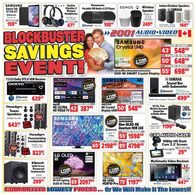 2001 Audio Video Flyer August 5 to 11