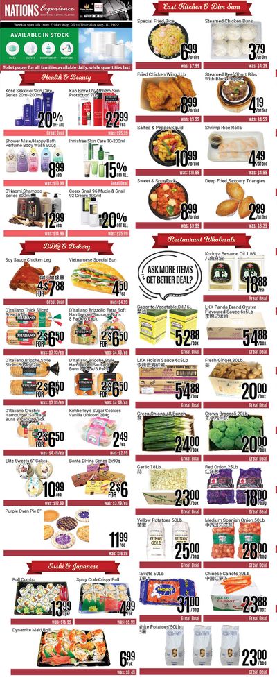 Nations Fresh Foods (Toronto) Flyer August 5 to 11