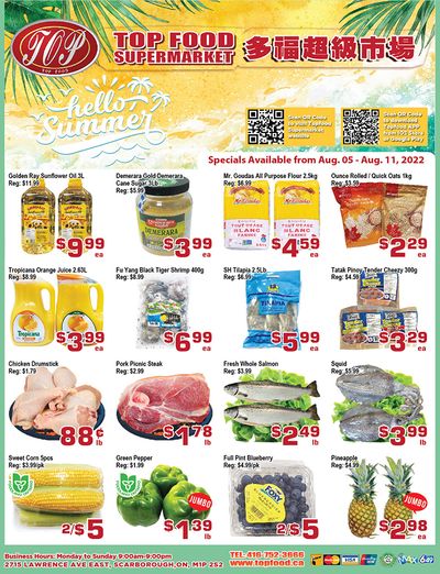 Top Food Supermarket Flyer August 5 to 11