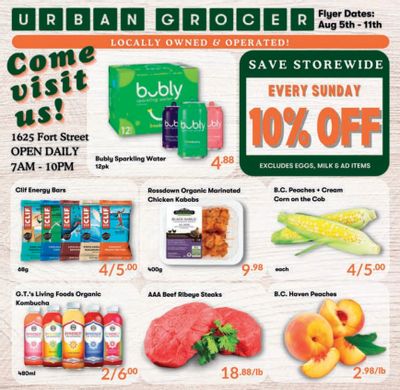 Urban Grocer Flyer August 5 to 11
