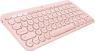 Logitech K380 Multi-Device Bluetooth Wireless Keyboard with Easy-Switch for up to 3 Devices, Slim, 2 Year Battery – PC, Laptop, Windows, Mac, Chrome OS, Android, iPad OS, Apple TV - Rose $39.99 (Reg $52.95)