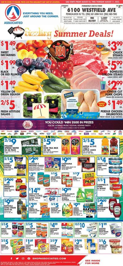 Associated Supermarkets (NY) Weekly Ad Flyer Specials August 5 to August 11, 2022