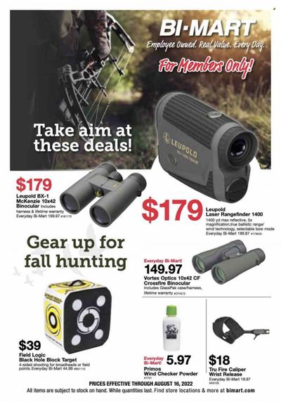 Bi-Mart (ID, OR, WA) Weekly Ad Flyer Specials August 5 to August 16, 2022