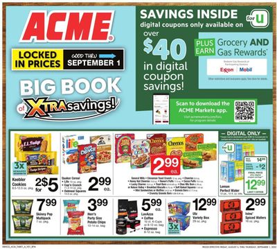 ACME (DE, NJ, NY, PA) Weekly Ad Flyer Specials August 5 to September 1, 2022