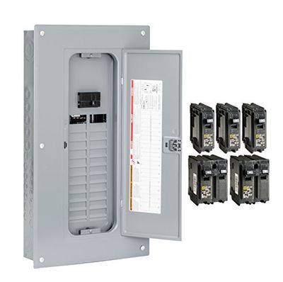 Square D - HOM2448M100PCVP Homeline Load Center with Cover, 100-Amp Convertible Main Breaker, 1-Phase, 24-Space, 48-Circuit, Indoor - Value Pack Plug-on Neutral Ready $216.47 (Reg $245.88)