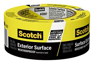 Scotch Painter's Tape Exterior Surfaces Weatherproof Masking Tape, 48 mm - 2097 (2097-48EC-XS) $12.27 (Reg $15.92)