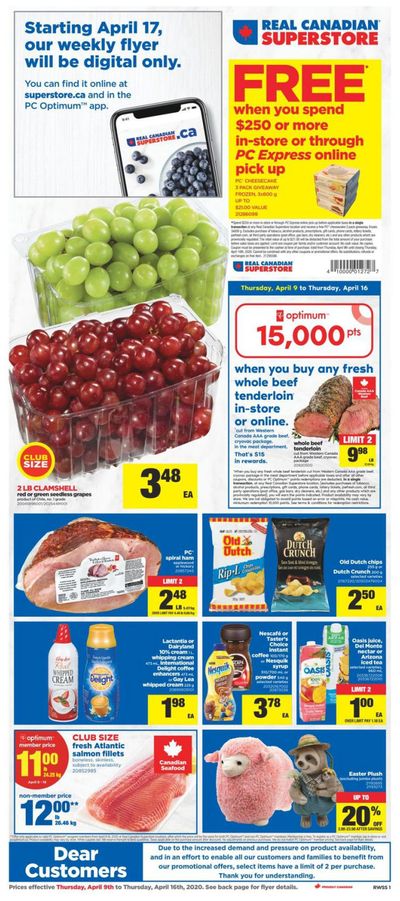 Real Canadian Superstore (West) Flyer April 9 to 16