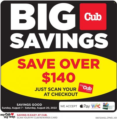Cub Foods (MN) Weekly Ad Flyer Specials August 7 to August 20, 2022